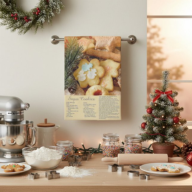 Rezeptur für Zuckerkekse Geschirrtuch (Von Creator hochgeladen)