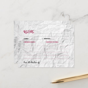 Rezeptur Postkarte