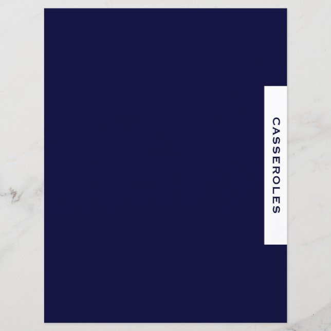 Rezessionsabteilung | Casseroles | Navy Blue & Whi (Vorderseite)