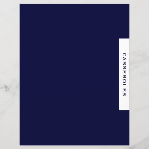 Rezessionsabteilung Casseroles Navy Blue & Whi