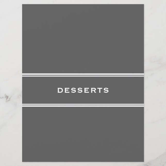 Rezessionsabteilung | Desserts | Grau (Rückseite)
