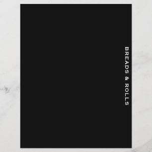 Rezessionsabteilung Schwarz/Weiß Breads & Roll