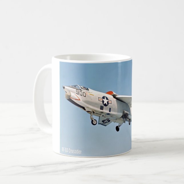 RF-8A CRUSADER KAFFEETASSE (Vorderseite Links)