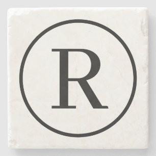 RF-Serif für Monogramm Steinuntersetzer