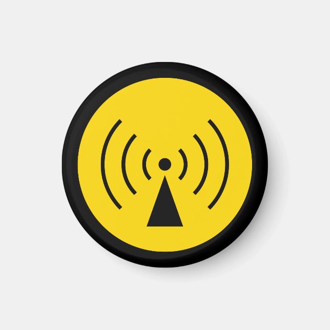 Rf-Warnsymbol Magnet (Vorne)