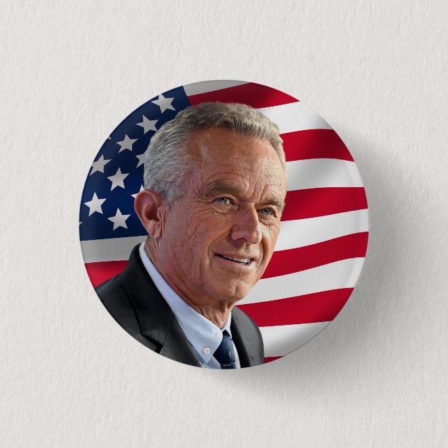 RFK für den Präsidenten 2024 Button (Vorderseite)
