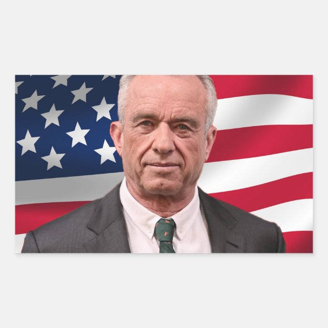 RFK für den Präsidenten 2024 Rechteckiger Aufkleber (Vorderseite)