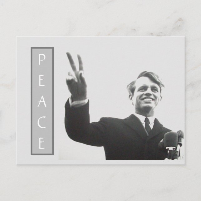 RFK PEACE POSTKARTE (Vorderseite)