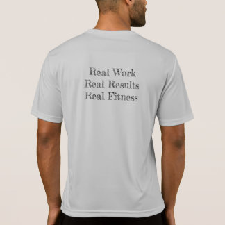 RFM Echte Arbeit. Wirkliche Ergebnisse. Real Fitne T-Shirt