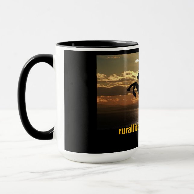 RFM Pferd und Sonnenuntergang/Sonnenaufgang Tasse (Links)
