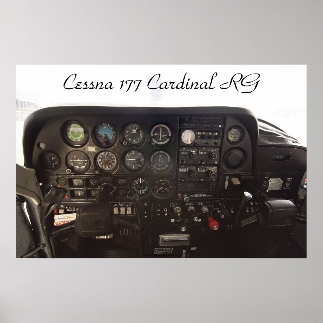 RG-Instrumentengruppe Cessna 177 Kardinal Poster (Vorne)