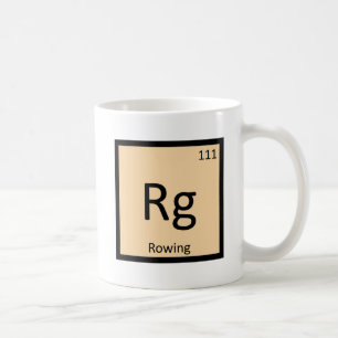 Rg - Periodisches Tabellensymbol für die Ruderspor Tasse