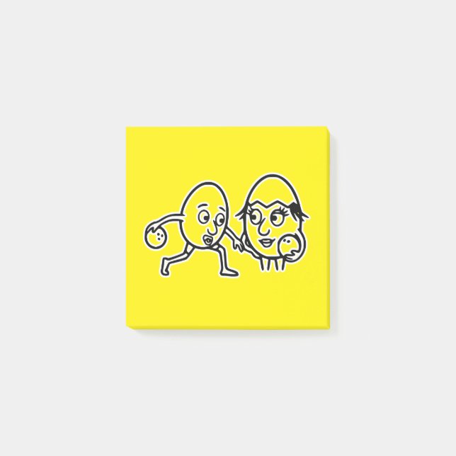 RG RA Egg Art Post-it Klebezettel (Vorderseite)