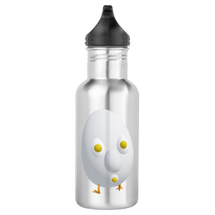 RG RA Ei-Kunst Edelstahlflasche