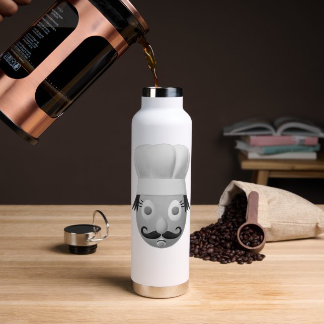 RG RA Ei-Kunst Trinkflasche (Kaffee (gedreht))