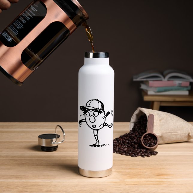 RG RA Ei-Kunst Trinkflasche (Kaffee (gedreht))