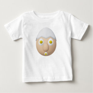 RG & RA Eigenwilliger Ei-Charakter Süßes Design Baby T-shirt