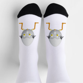RG & RA Eigenwilliger Ei-Charakter Süßes Design Socken