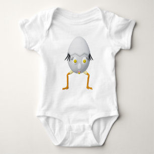 RG & RA Skurriles Ei-Charakter Süßes Design Baby Strampler