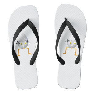 RG & RA Skurriles Ei-Charakter Süßes Design Flip Flops