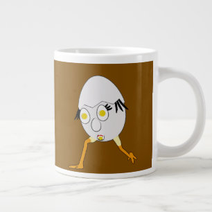 RG & RA Skurriles Ei-Charakter Süßes Design Jumbo-Tasse