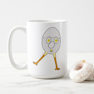 RG & RA Skurriles Ei-Charakter Süßes Design Kaffeetasse