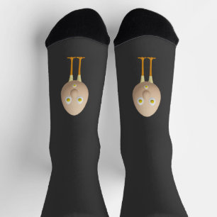 RG & RA Skurriles Ei-Charakter Süßes Design Socken