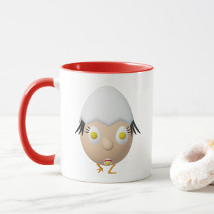 RG & RA Skurriles Ei-Charakter Süßes Design Tasse