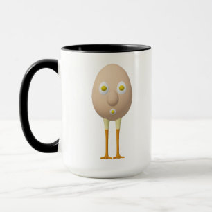 RG & RA Skurriles Ei-Charakter Süßes Design Tasse