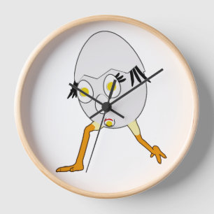 RG & RA Skurriles Ei-Charakter Süßes Design Uhr