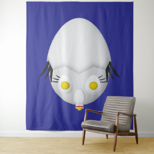 RG & RA Skurriles Ei-Charakter Süßes Design Wandteppich