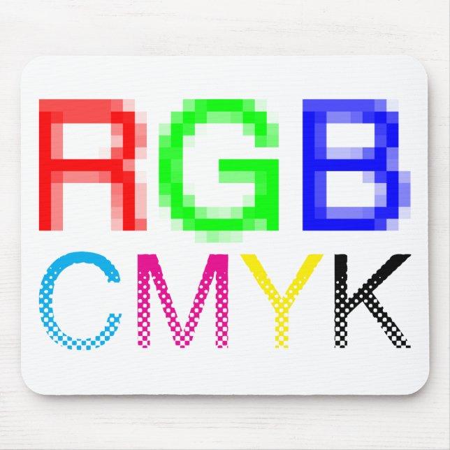 RGB CMYK MOUSEPAD (Vorne)