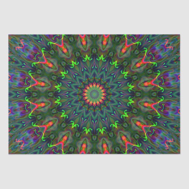 rgb colored mandala seidenpapier (Vorderseite)