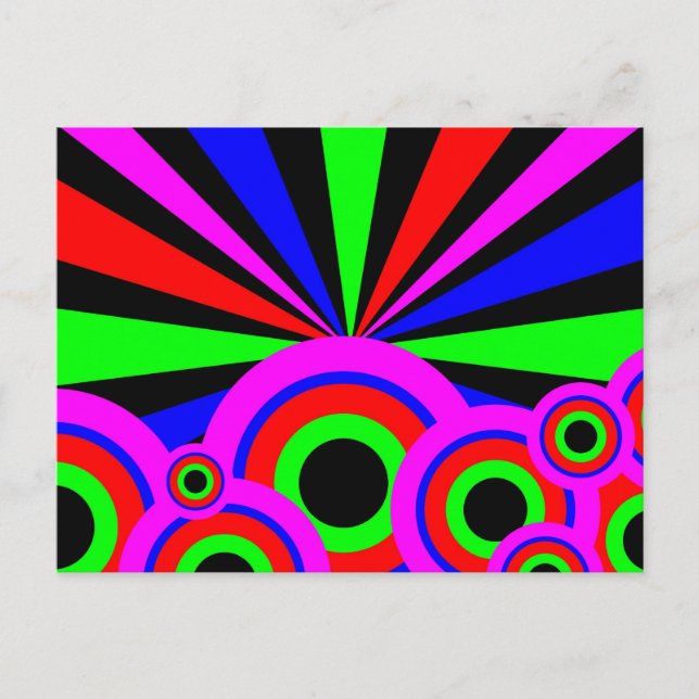 RGB-Hintergrundpapier Postkarte (Vorderseite)