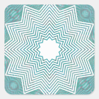 RGB-Musterflake Quadratischer Aufkleber