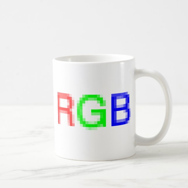RGB-pixelated Tasse (Rechts)