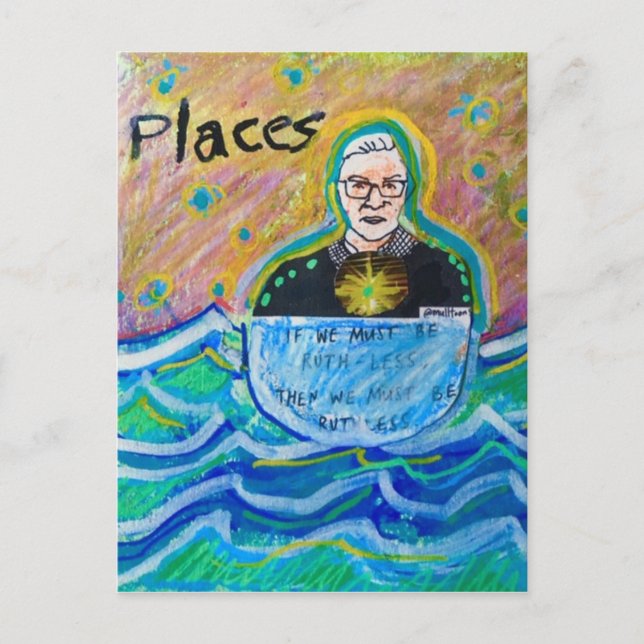 RGB Ruth Bader Ginsburg Wenn wir weniger Ruth sein Postkarte (Vorderseite)