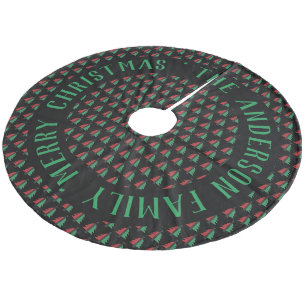 RGB Weihnachtsbaummuster Name Kwanzaa hinzufügen Fleece Weihnachtsbaumdecke