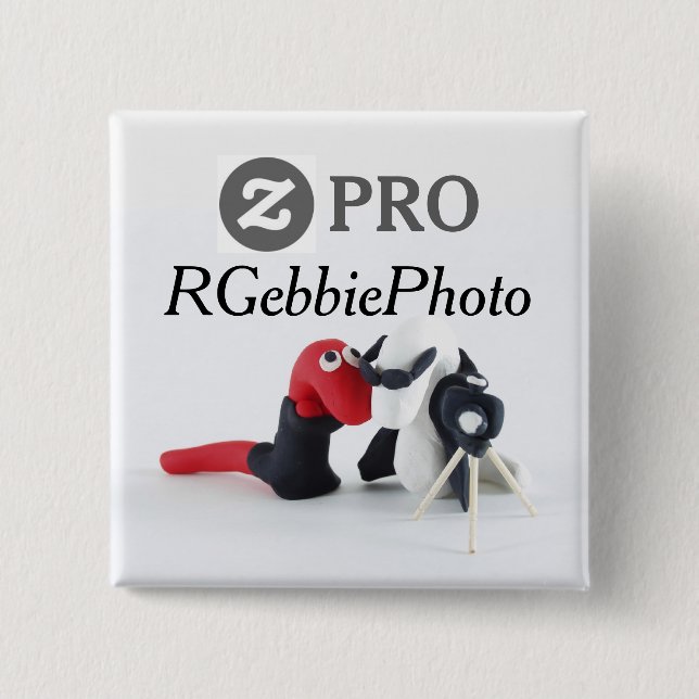 RGebbiePhoto ZPro Abzeichen mit Logo Button (Vorderseite)