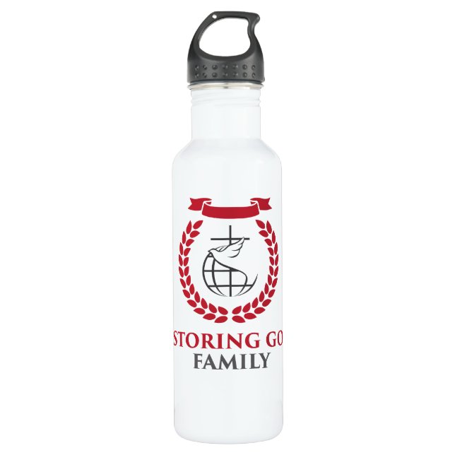 RGF 24oz weiße Stahlwasser-Flasche Trinkflasche (Vorderseite)