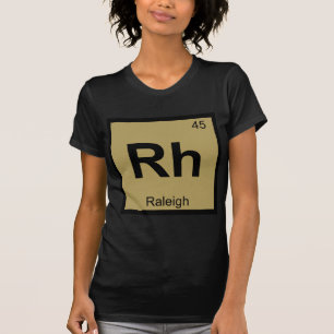 Rh - Raleigh North Carolina Chemie-Stadtsymbol T-Shirt