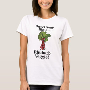 Rhabarber Gemüse Essen Lustig T-Shirt