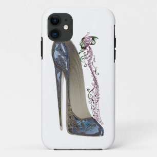 Rhapsodie in der blauen Stilett-Schuh-Kunst Case-Mate iPhone Hülle