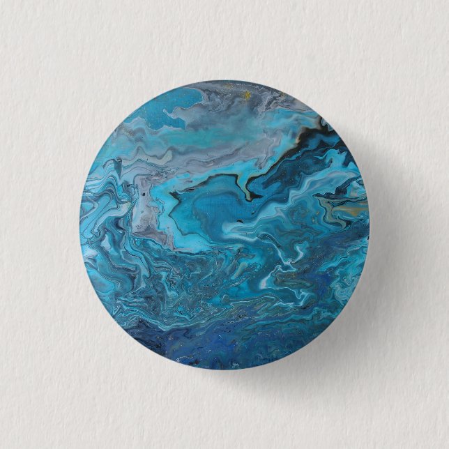 Rhapsody auf Türkis Button (Vorderseite)