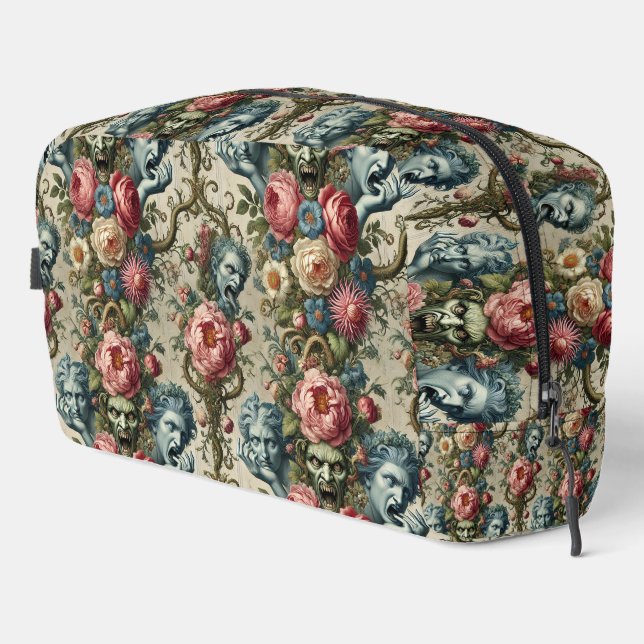 Rhapsody Road - Gothic Floral Waschbeutel (Rechte Ecke)