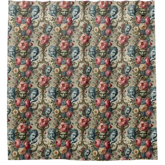 Rhapsody Road - Gotisches Barock Duschvorhang (Vorderseite)