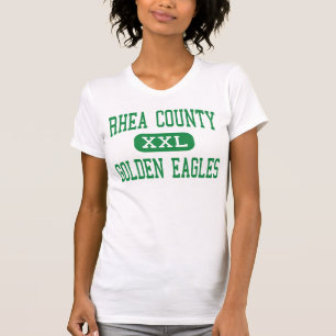 Rhea County - goldenes Eagles - hoch - Evensville T-Shirt