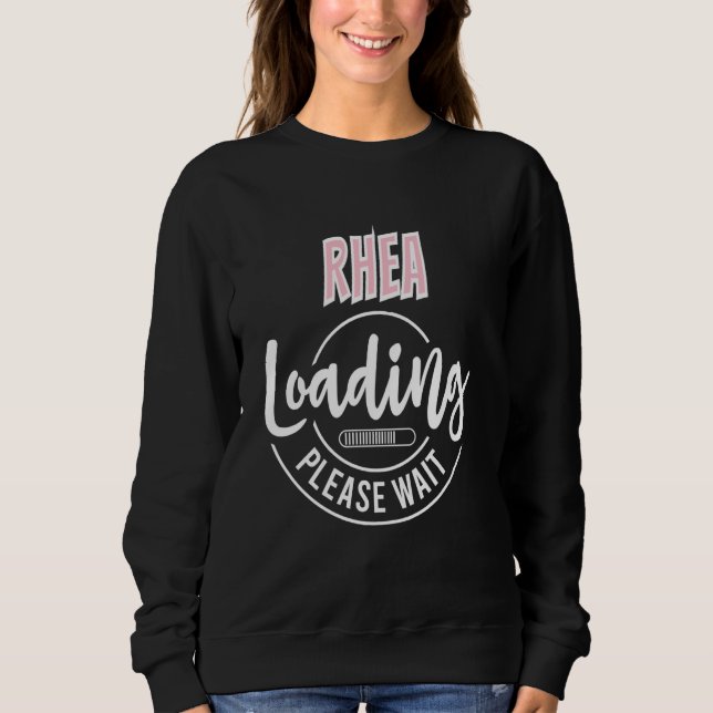 Rhea Custom Personalisiert Baby Loading Dusche Arr Sweatshirt (Vorderseite)