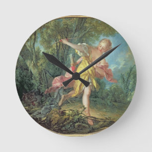 Rhea Sylvia, die vom Wolf, 1756 flieht Runde Wanduhr