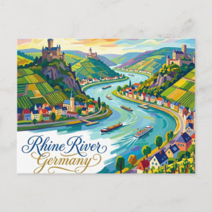 Rhein Deutschland Postkarte